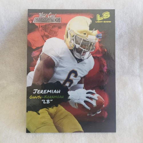 2021 Wild Card Alumination Jeremiah OwusuKoramoah Light Show Red