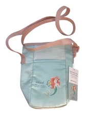 Daiso Disney Little Mermaid Ariel water bottle holder bag with strap