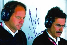 Gerhard Berger & Mario Theissen Autogramme signed 20x30 cm Bild