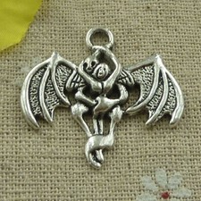Free Ship 60 pcs tibetan silver bat charms pendant 33X31mm L-3243