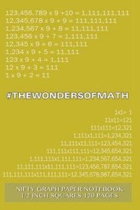 wondersofmath nifty graph paper notebook 1 2 inch squares large graph paper 1 inch squares