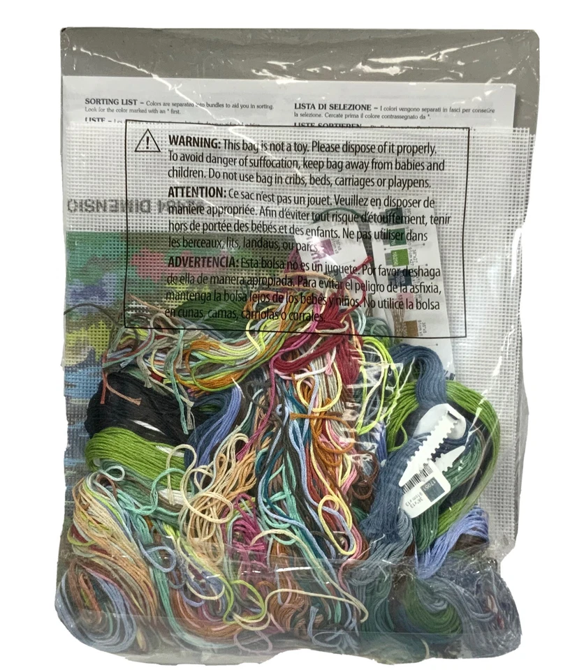 Vintage Dimensions Needlepoint Kit “The Old Mill Cottage” #2484 12” X 16” - Image 2 of 2