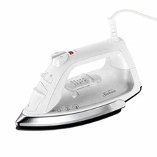 Sunbeam Classic 1200 Watt Mid-size Anti-Drip Non-Stick Soleplate Iron, White