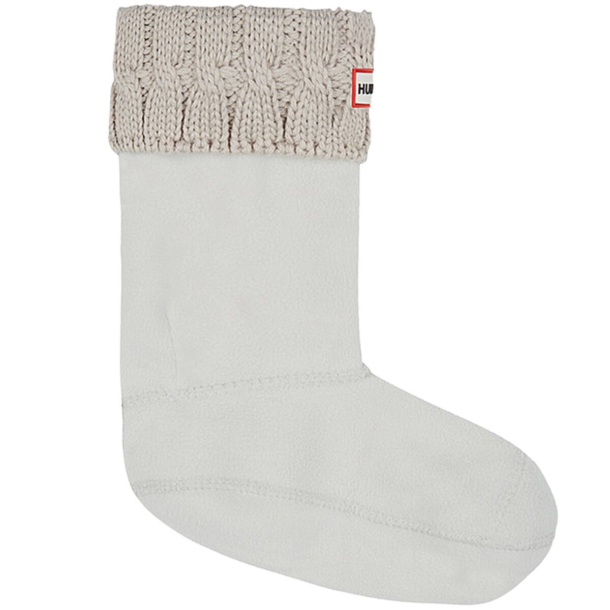 Hunter Womens 6 Stitch Boot Socks Griege Size Large (8-10