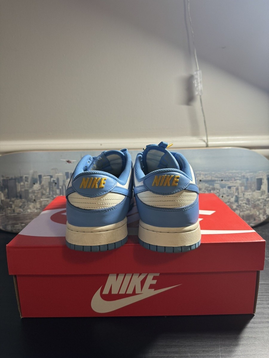 Nike Dunk Low Coast 2021 Size 12W/ 10.5M Blue White Yellow Nike Dunk Low Coast 2021 Size 12W/ 10.5M Blue White Yellow