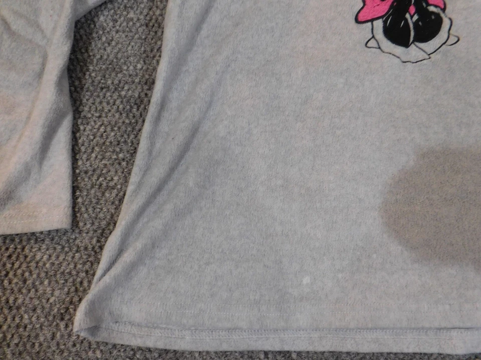 Suéter Minnie Mouse Mujer Extra Grande Gris Jersey Disney Cuello Redondo Foto 4 de 4