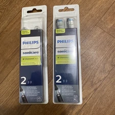 2 Pack 4 Total. Philips Sonicare Diamondclean Replacement Toothbrush Heads.