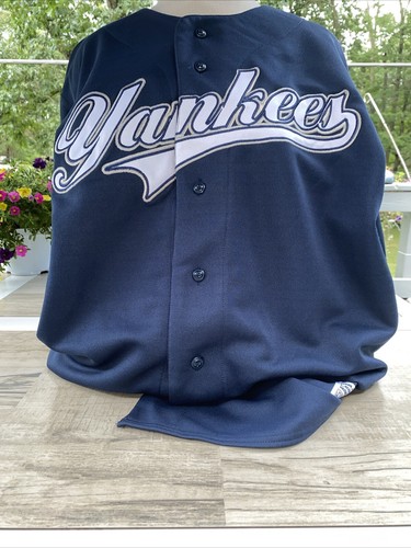 Vintage Official Wear Navy Size Large Yankees Jersey NWT - Picture 2 of 8