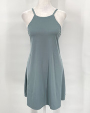 MADEWELL MWL Flex 2.0 Fitness Dress M Pale Green Built In Shorts Tennis Travel