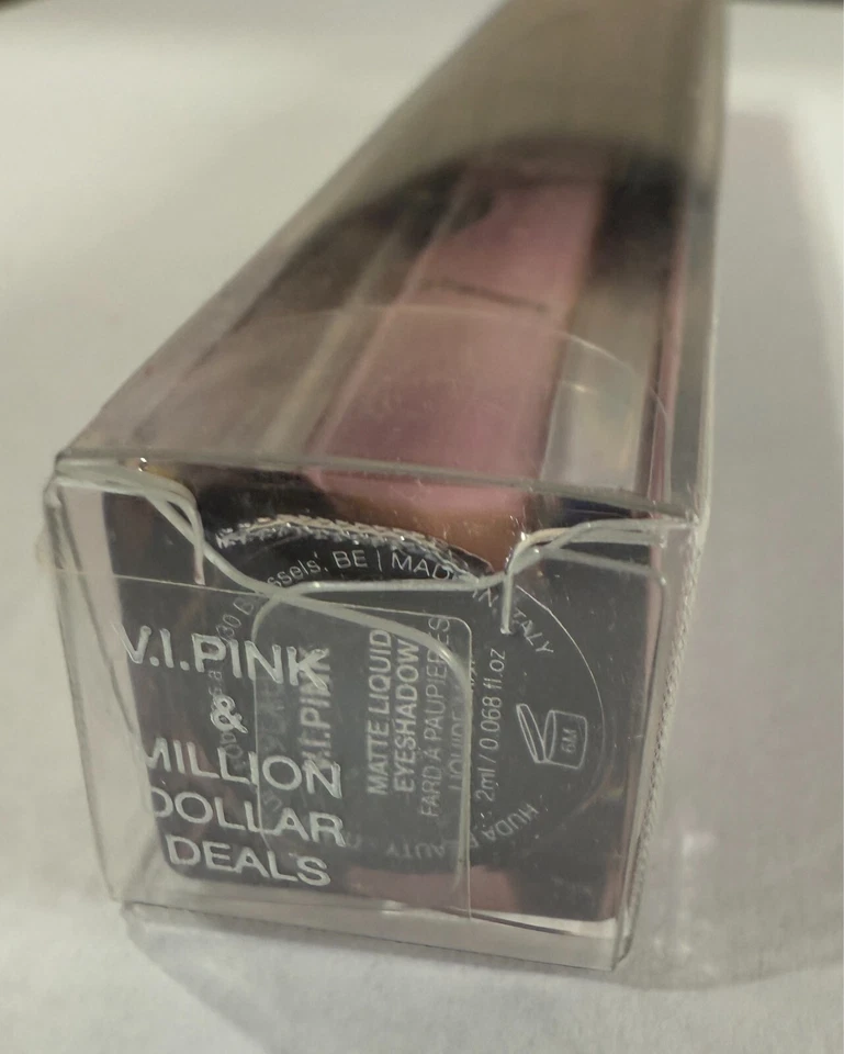 Huda Beauty Matte & Metal Melted Liquid Eyeshadows VIPink & Million Dollar Deals - Image 2 of 4