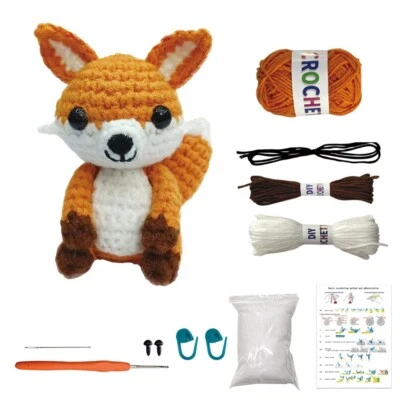 1x Crochet Kit for Beginners.DIY Crochet Stuffed Animal Kit Beginner Crochet Kit