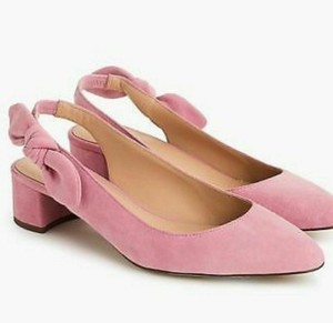 dusty rose block heels