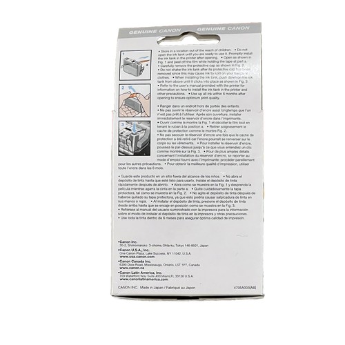 BCI-6BK INK TANK INK CARTRIDGE SEALED FOR PIXMA PRINTERS - Photo 2/2