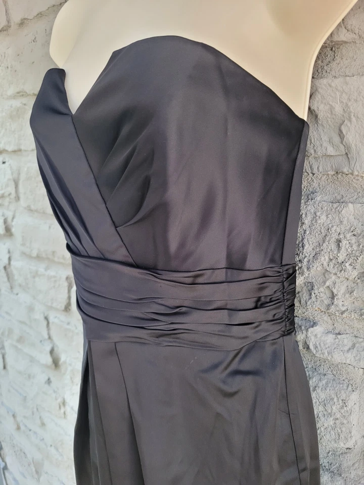 White House Black Market Strapless Short Black Cocktail Dress Size 8 - Image 4 of 4