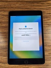 As Is Apple iPad Mini 5th Gen 7.9'' 64GB A2133 Wi-Fi Only Space Gray For Parts