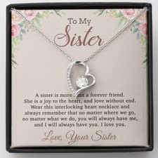 To My Sister Necklace, Brother to Sister, Birthday gift For Sister from Brother
