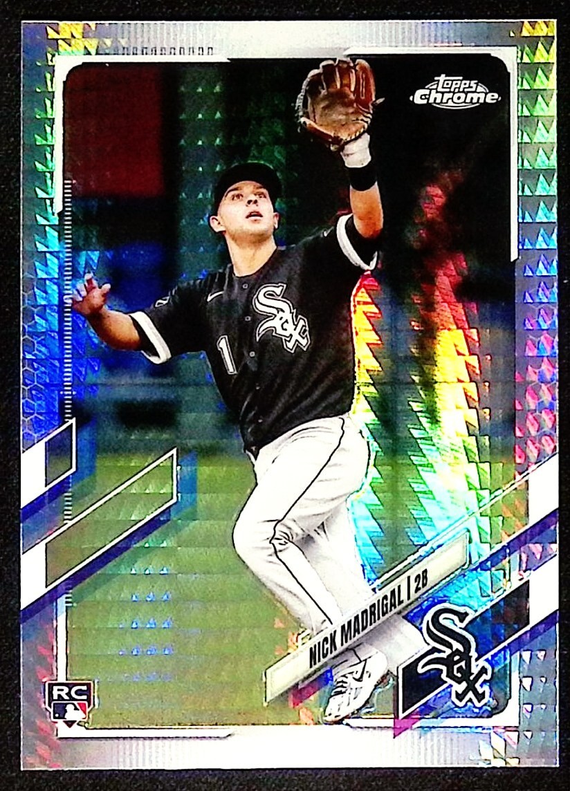 Nick Madrigal - 2021 Topps Chrome #79 Prism Refractor - RC - White Sox
