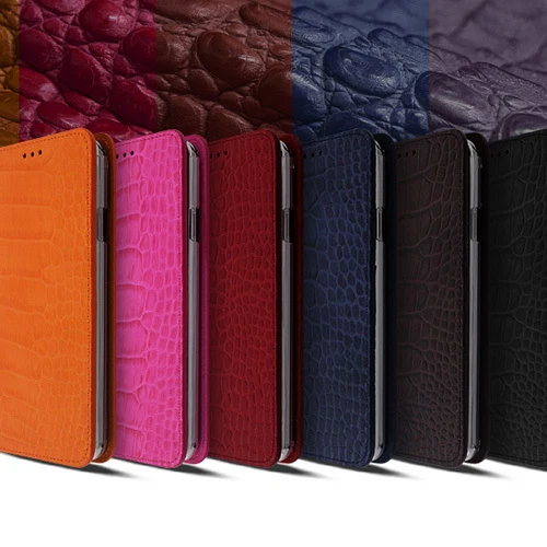 Tera Croco Genuine Leather Case for iPhone 17 16 15 Pro Max Plus made in Korea - Image 2 of 4