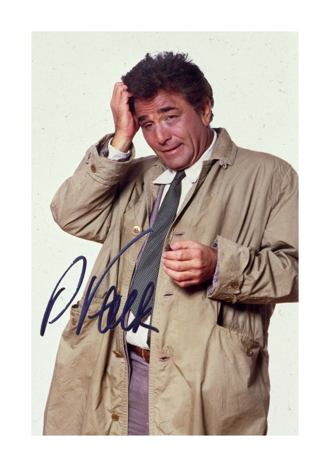 Peter Falk 1 Columbo A4 reproduction autograph picture poster choice of ...