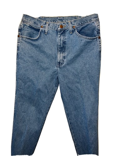 Wrangler Mens Light Wash Blue Denim 