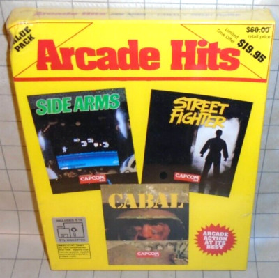 Capcom Arcade Hits Value Pack SEALED Ibm/Tandy PC Game - Street Fighter, Cabal