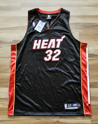 NBA シャキールオニール　Shaquille O'Neal SHAQ HEAT Shaquille O'Neal Miami Heat Reebok Jersey Authentic Black Shaq NBA