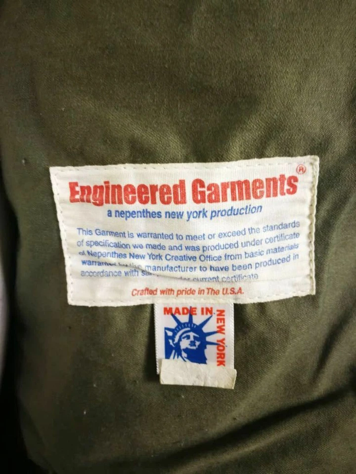 🔥РЕДКАЯ🔥MSRP $795 инженерной одежды военного офицера пальто подпоясанный куртка S MiUSA - Изображение 4 из 4