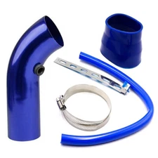 ⭐New 3 inch Universal Car Cold Air Intake Pipe Tube Hose Kit Filter System Blue