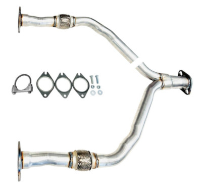 Front Flex Y Pipe in  two pieces For 2015 Infiniti Q40 & 2015 Q70L 3.7L