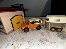  Vintage Schleicher Retired Horse Barn Toy Set  Realistic, Detailed, Collectible