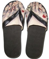 MEDIUM CREEPY ZOMBIE FEET sandals costume big foot shoes MONSTERS slippers NEW