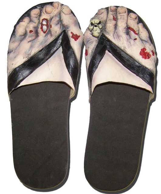 MEDIUM CREEPY ZOMBIE FEET sandals costume big foot shoes MONSTERS
