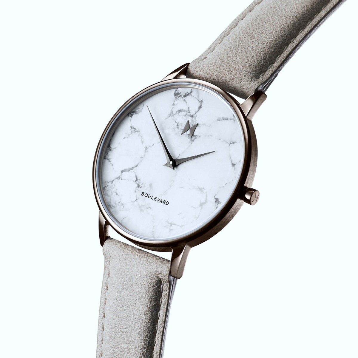 MVMT Women\'s Watch MB01-Tima Quartz White Gray Marble Dial Leather Band 38mm Buy MVMT Women main image 4