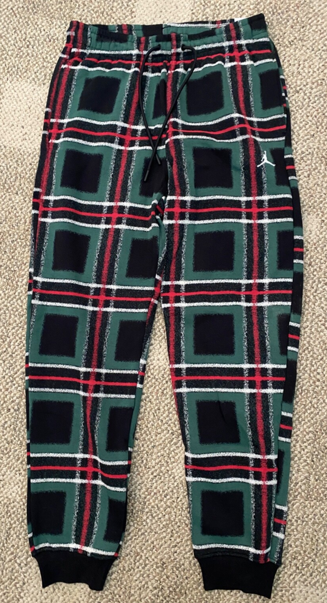 Nike Air Jordan Sweatpants Joggers Plaid FV7462-010 $80 Men's XXL