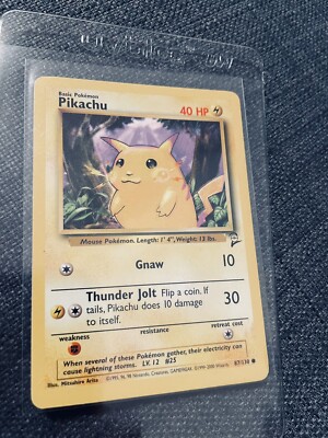 rare 2nd edition pokemon cards Pikachu Card 2nd edition | rare Pokemon card TCG