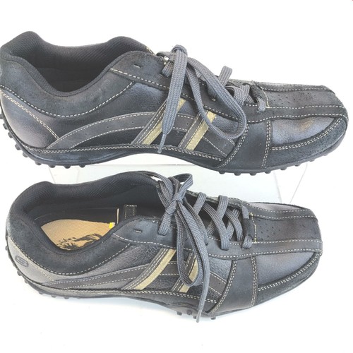 Skechers Brown Leather Walking Casual 
