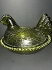 Vintage Indiana Glass Chicken Covered Dish