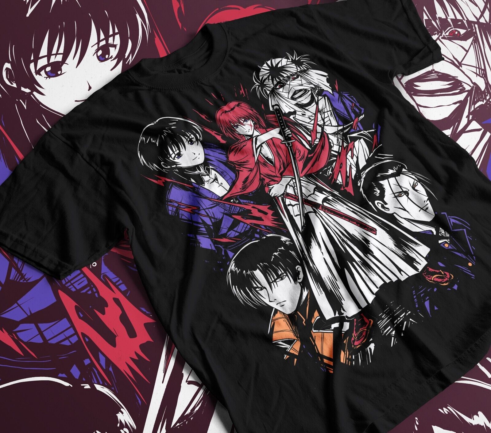 Himura Kenshin = Rurouni Kenshin = Anime Design from TeePublic