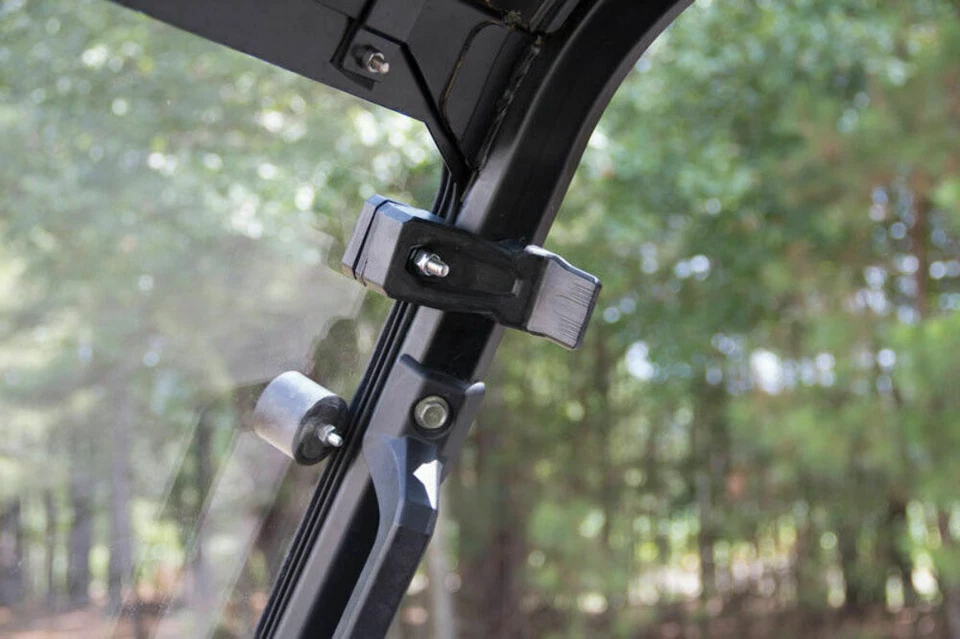 Polaris Ranger 1000 XP & Crew Folding Flip Down Full Front Windshield 2017-2025 Foto 4 de 4