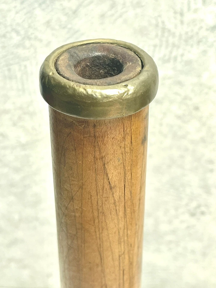 Bobinas de telar carretes de madera antiguos de finales del siglo XIX - Juego de 2 Foto 3 de 4