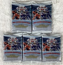 2022-23 TOPPS CHROME NHL HOCKEY STICKER COLLECTION PACK (Lot of 5)