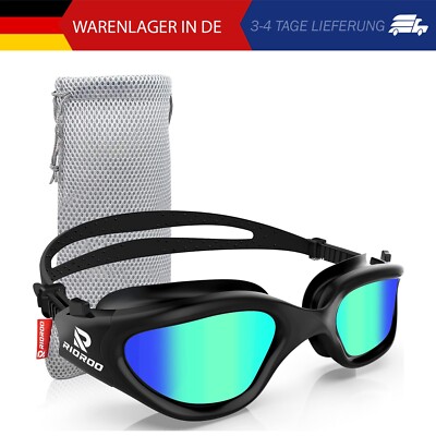 RIOROO Schwimmbrille,Polarisiert Schwimmbrille für Herren Damen Jugendliche,Anti