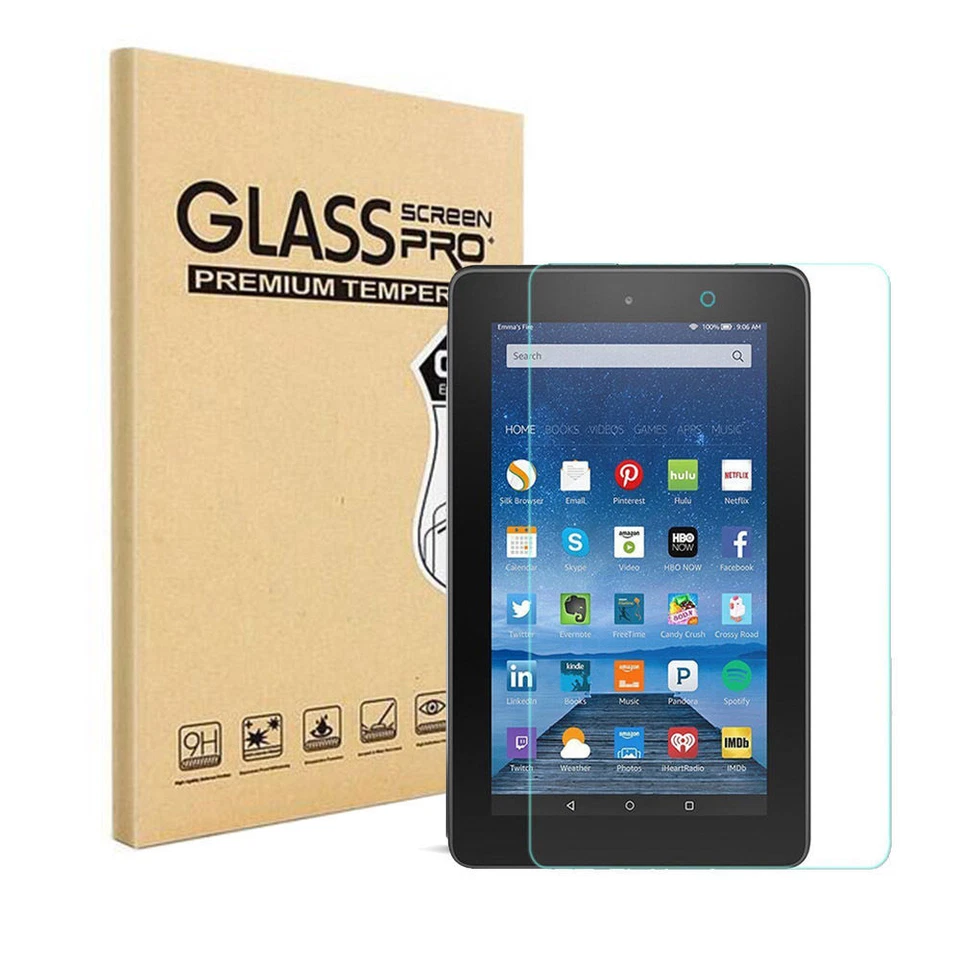 2X Premium Tempered Glass Guard Screen Protector Saver For Amazon Fire HD Tablet - Image 2 of 3