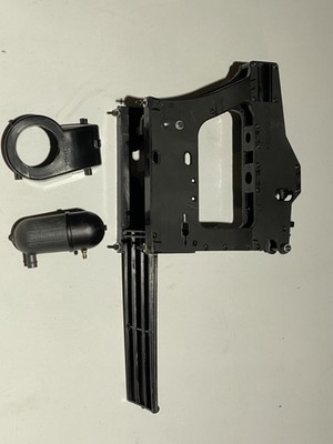 Hirobo Shuttle Main Frame,engine Mount, Exhaust, (Fan Shroud Not Included)