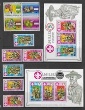 NIUE 1983-84 SETS AND MIN SHEETS MNH COLLECTION. 110 STAMPS, 28 MIN SHEETS(F767)