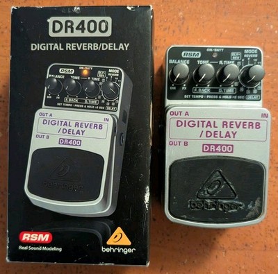 Behringer DR400 Digital Reverb/Delay Pedal Boss RV-3 Clone (VERSANDKOSTENFREI UK)
