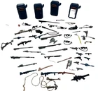 Vintage ROTJ Star Wars Weapons Accessories Lot Kenner Lot Of 64