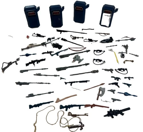 Vintage ROTJ Star Wars Weapons Accessories Lot Kenner Lot Of 64
