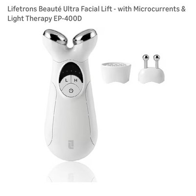 Lifetrons Beauté Ultra Facial Lift - with Microcurrents & Light Therapy EP-400D