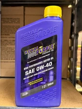 Royal Purple 11484 SAE 0W40 European Spec Synthetic Motor Oil 1QT.
